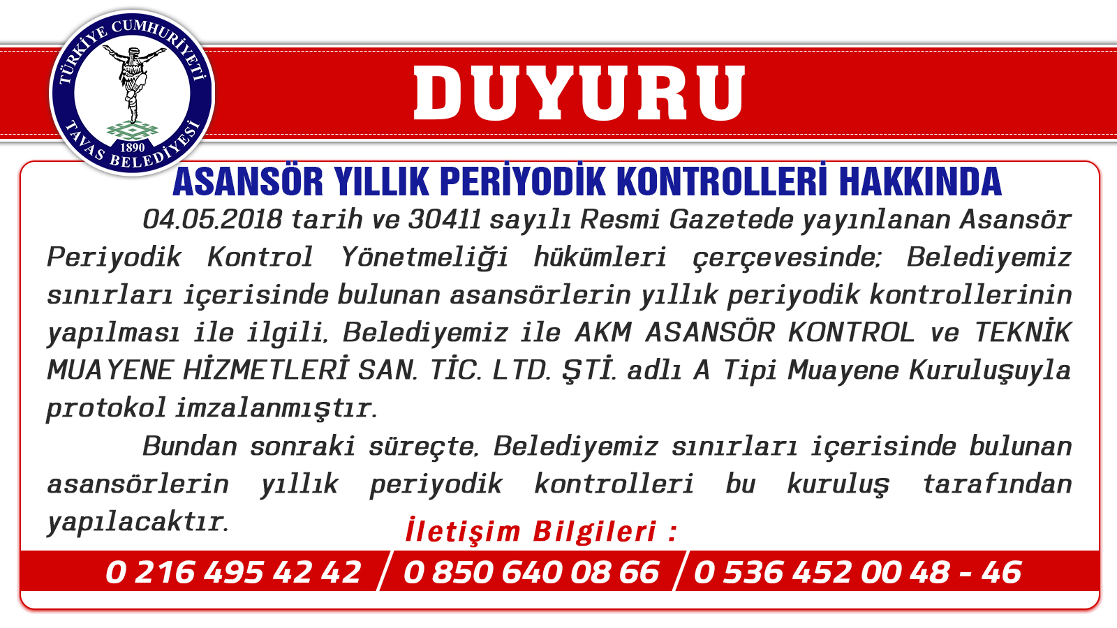 ASANSÖR YILLIK PERİYODİK KONTROLLERİ HAKKINDA